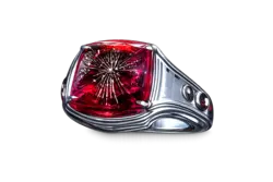 Magic Monk Rasputin V roter Ring Symbol
